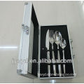 24pcs stainless steel cutlery set with aluminum case